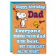 thumbnail image 1 of Tarjeta de Cumpleaños Hallmark 14 cm Snoopy Mejor Papá, 1 of 6