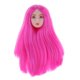 thumbnail image 5 of 1/6 BJD Maquillaje Face Head Sculpt Con Rose Red Wig Doll Reemplazo Parte Del Cuerpo, 5 of 5