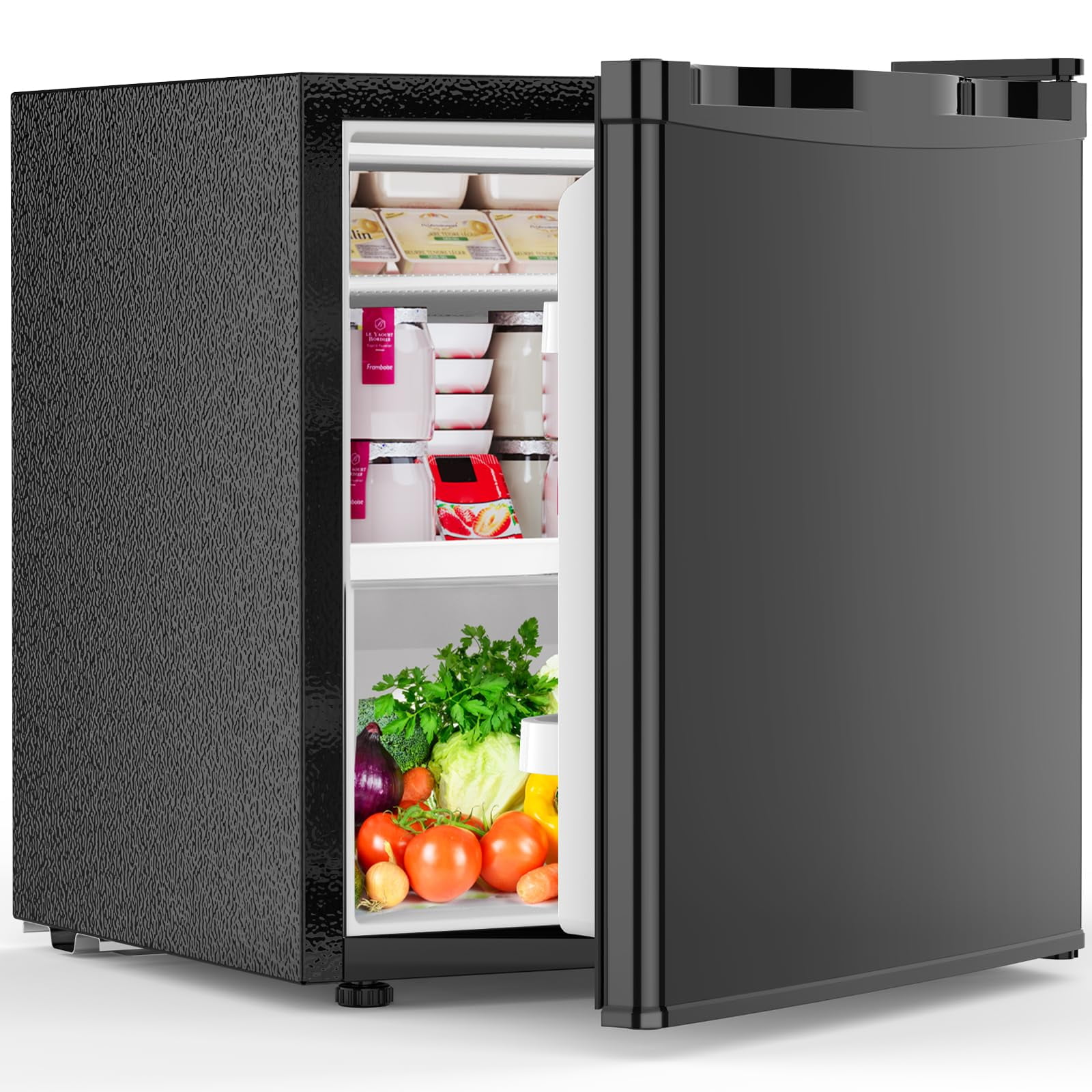 Minirefrigerador Electactic De 1.6 Pies Cúbicos Con Congelador, Color Negro