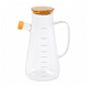 thumbnail image 1 of Jarra de Vidrio 1 Litro con Tapa de Bambú y Medidor Graduado | Resistente al Calor | 1000 ml, 1 of 6