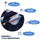 thumbnail image 5 of REGALWOVEN Juego de Cama Infantil de 5 Piezas de Microfibra Cepillada con Funda de Edredón Patrón de Astronauta Espacial Queen, 5 of 6