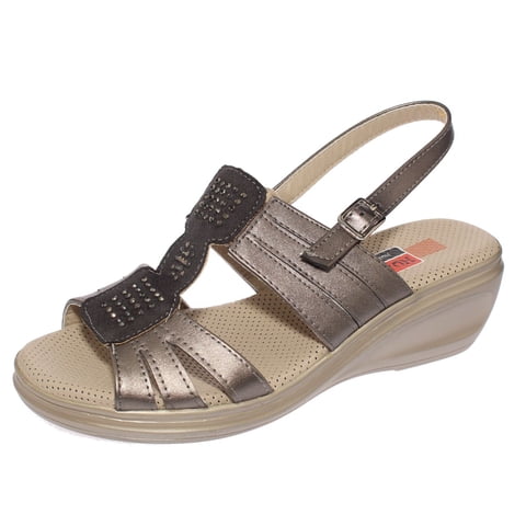 Vía Franca - Sandala Confort Bronce Hualun