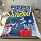 thumbnail image 1 of El Show de la Pantera Rosa Conjunto de sábanas temático, trío de piezas, cómodo y amigable con la piel, diseño único, regalo de decoración para el hogar para familiares, amigos y fans, 90 cm * 190 cm, 1 of 6