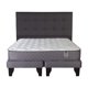 thumbnail image 1 of Cama Europea Georgehome 2 Plazas + Respaldo Gris, 1 of 7