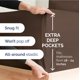 thumbnail image 3 of Juego de sábanas CGK Unlimited Extra Deep Pocket Queen Brown, 3 of 9