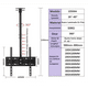 thumbnail image 2 of Soporte Tv Techo O Pared Ajustable Base 26 A 60 pulgadas Hasta 50Kg, 2 of 6