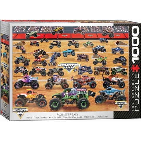 Rompecabezas Eurographics Monster Jam Camiones Línea 1000 Piezas