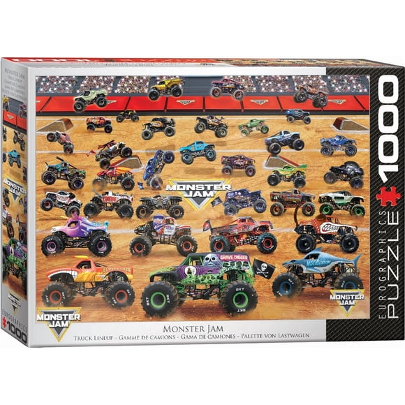 Rompecabezas EuroGraphics Monster Jam Camiones Línea 1000 piezas