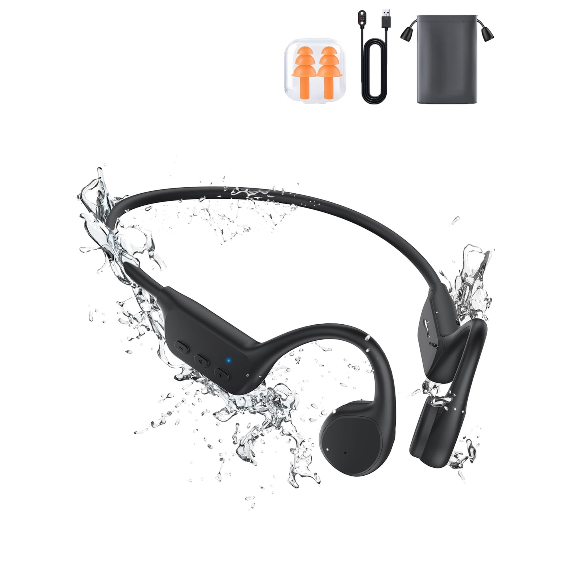 Auriculares De Conducción Ósea Rumatas Bluetooth 5.3 Ipx8 Impermeables