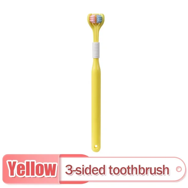 Three Sided Soft Hair Tooth Toothbrush Adult Toothbrush Ultra Fine Soft Bristle Oral Care Safety Teeth Brush for Oral Health Cle