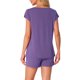 thumbnail image 3 of INSPIRE CHIC Conjunto de Pijama de Mujer de 2 Piezas, Camiseta de Manga Corta de Punto y Pantalones Cortos, Talla S, Morado, 3 of 5