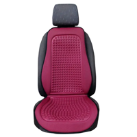 Genérico - Respaldo Cubre Asiento Rojo Individual Ergonómico Masaje