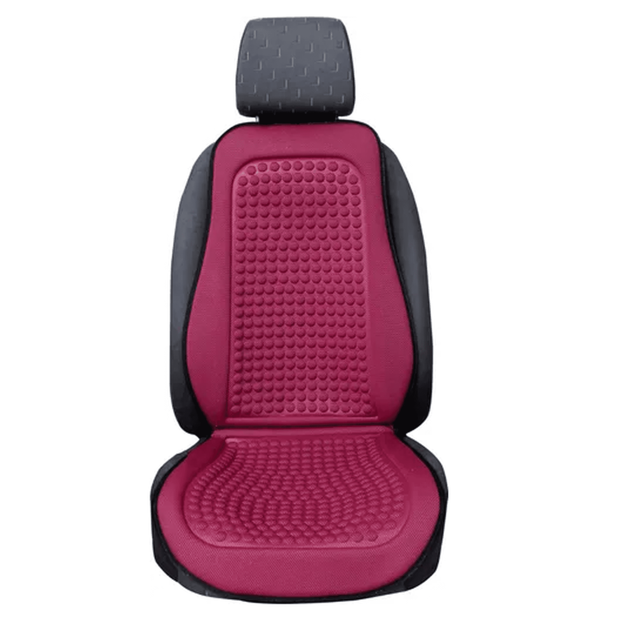 Genérico - Respaldo Cubre Asiento Rojo Individual Ergonómico Masaje