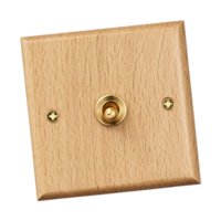 Magideal - Cubierta Decorativa De Madera Para Interruptor En Oficina Y Hogar , Palanca Única