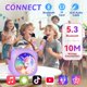 thumbnail image 5 of Máquina de Karaoke MicQutr Inalámbrica con 2 Micrófonos y Luces LED, 5 of 7