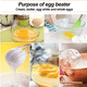 thumbnail image 5 of Juego de 3 batidores de silicona con mangos de acero inoxidable, batidor de leche y huevos, batidor de globo para mezclar, 5 of 5