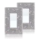thumbnail image 1 of 2 Piezas De Cubiertas Para Interruptor De Luz Con Pedrería Cristal Plateado, 1 of 6