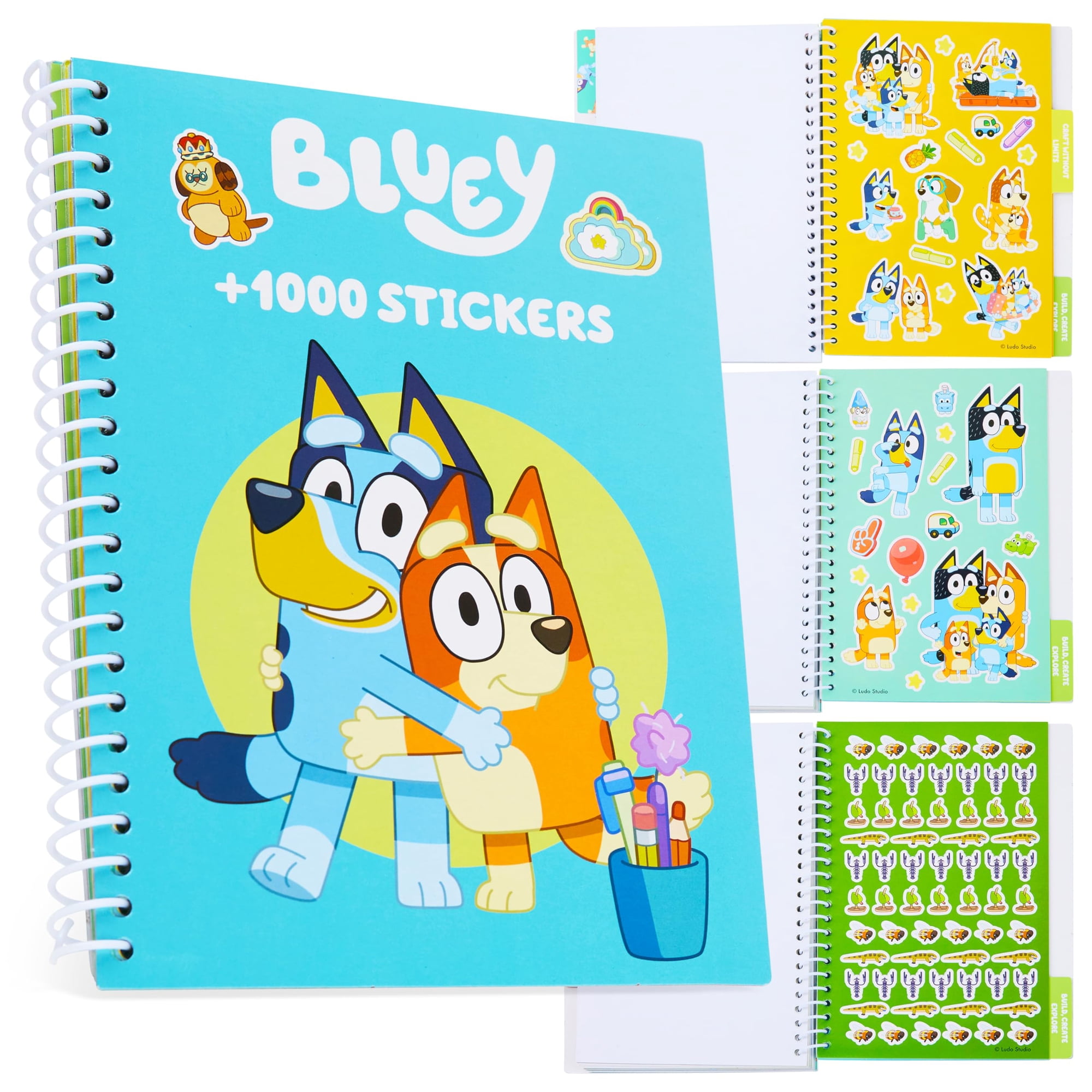 Libro De Pegatinas Bluey Para Niños Con Más De 1000 Pegatinas Para Álbumes De Recortes
