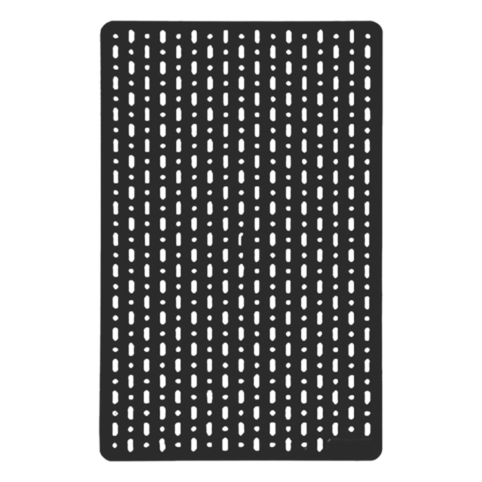 Ioensy - Panel Perforado, Exhibición, Taller, Baño, Sala De Estar, Organizador De Pared, Negro