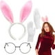 thumbnail image 1 of Set, Bunny Rabbit Ears Set, Bunny Ears Headband Cotton Gloves And Nose Glasses For Women Party Costume Accessories, Small Business Supplies, Stage Performance Props, Events Cosplay Props, Party Suppli, 1 of 2