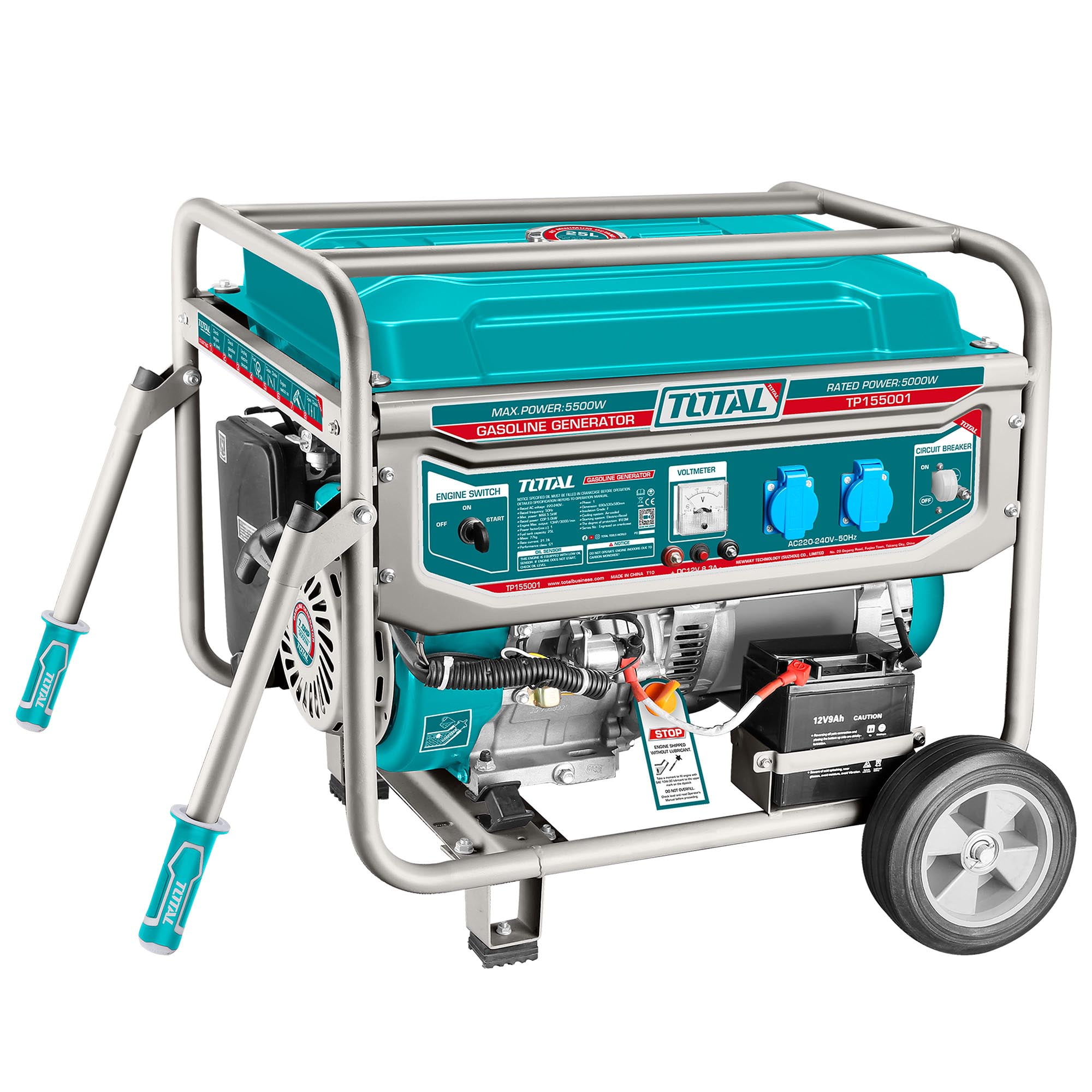 Generador Gasolina (bencinero) Manual Y Eléctrico 5.0 Kw Total