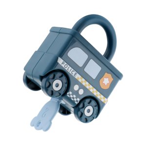 Magideal - Coche De Juguete Con Cerradura Y Llave Actividades De Aprendizaje Preescolar Desarrollo De Habilidades Prácticas Azul