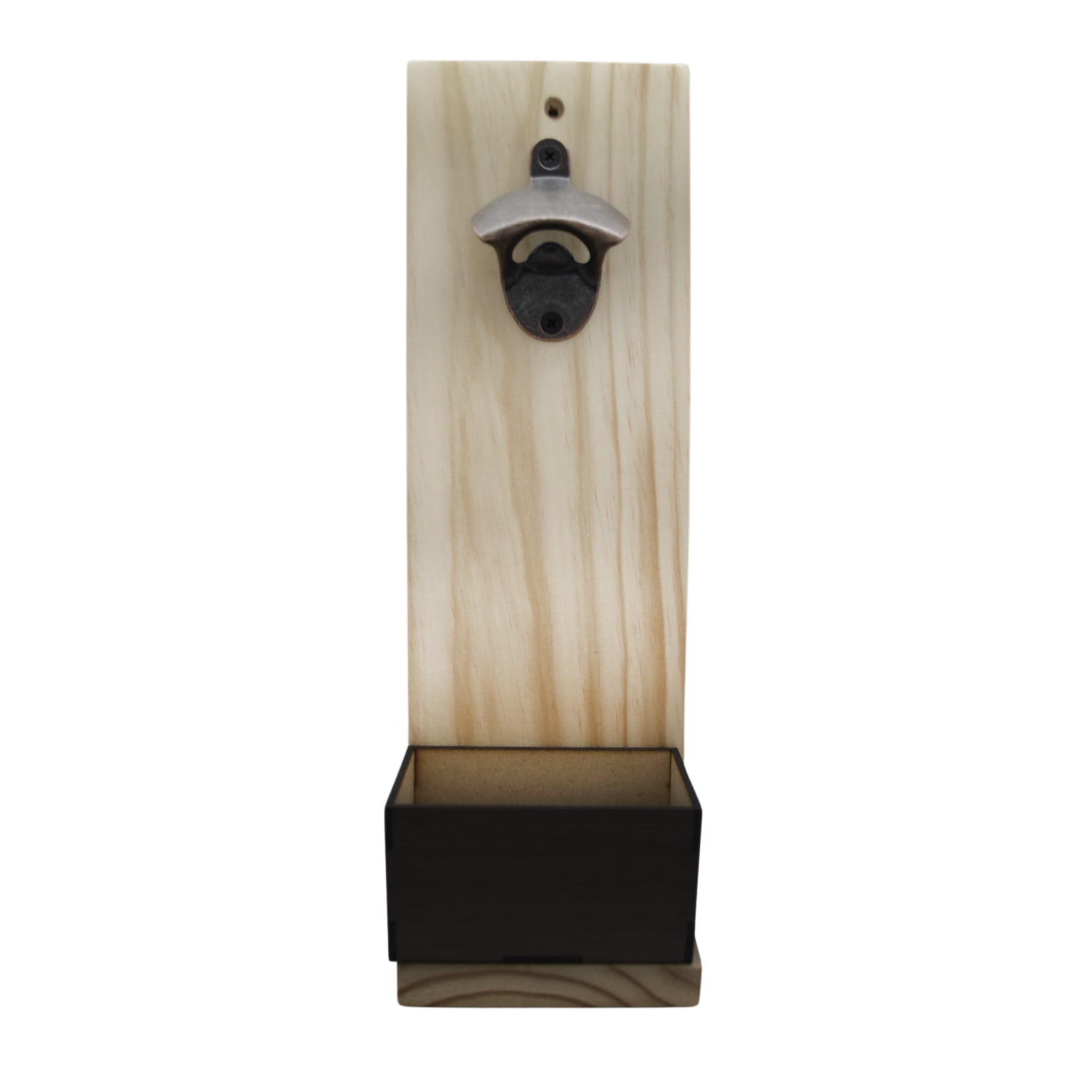 Importclick - Destapador Abridor Cerveza Pared Madera Natural