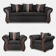 thumbnail image 2 of Juego De Living 3-1-1 MARSELLA Negro, 2 of 8