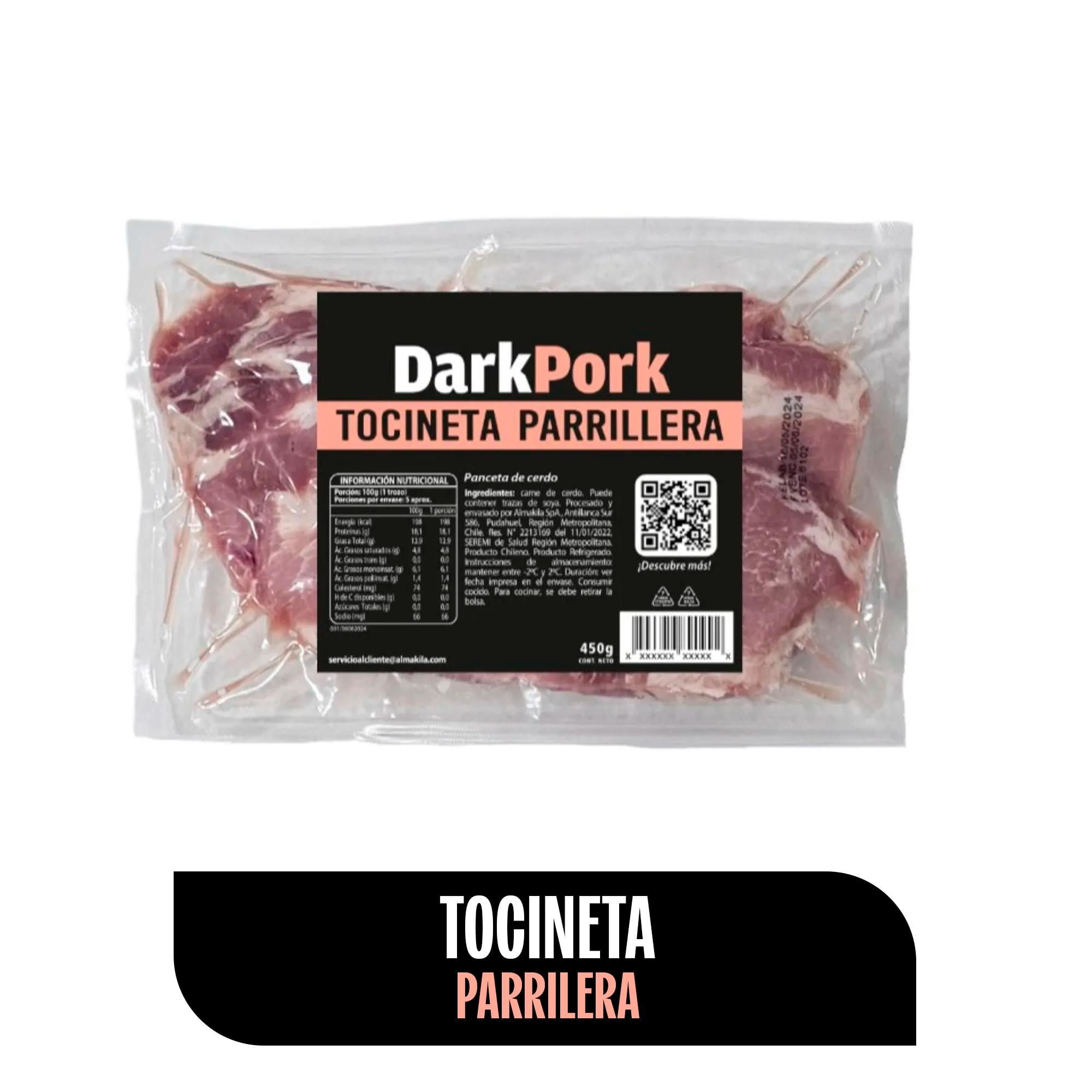 Tocineta De Cerdo Parrillera 450 g Dark Pork