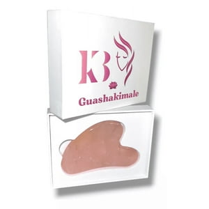 Kimale - Gua Sha Cuarzo Rosado 100% Piedra Natural