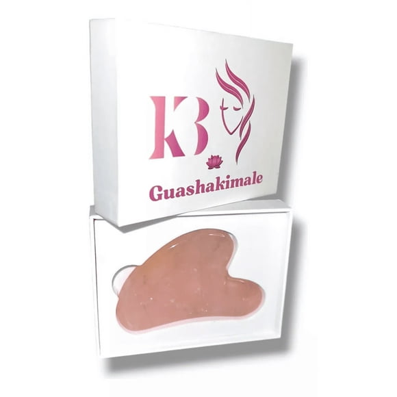 Gua Sha Cuarzo Rosado 100% piedra natural