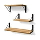 thumbnail image 1 of Set de 3 Repisas Flotantes de Madera y Metal Organización Moderna, 1 of 6