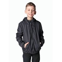 Kibou - Chaqueta Cortaviento Impermeable Unisex Para Niños Con Polar