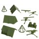 thumbnail image 4 of Juego de 10 piezas de plástico verde Army Camp Accessories BMC Toys, 4 of 6