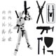thumbnail image 1 of Figura de juguete QAONIE 14 cm blanca con set de armas, 1 of 6