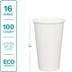 thumbnail image 3 of Vasos de café desechables GUSTO, papel blanco, 16 oz, 100 unidades, 3 of 8