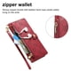 thumbnail image 4 of Funda Billetera con Cierre para [Xiaomi Redmi Note12 5G] con Tarjetero, Soporte y Correa de ManoRojo, 4 of 5