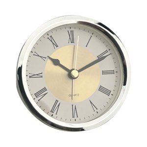 Magideal - Reloj Redondo Con Inserto, Mini Reloj Moderno Con Números Romanos De 3,5 Pulgadas Para Sala De Estar, Oficina, Dormitorio Y Escuela. Argén
