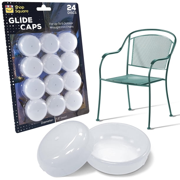 Protectores deslizantes cuadrados para patas de muebles de hierro forjado para patio, Shop Square