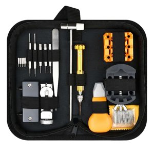 Ioensy - Kit De Reparación De Relojes De 132 Piezas, Abridor De Caja, 5 Pines Adicionales, Abridor, Extracción De Pasador De Enlace