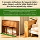 thumbnail image 2 of Bamboo Folding Desk,Space-Saving Computer Desk for Small Spaces, Foldable Study Table for Bedroom, Home Office, Dorm, Apartment (Brown), 2 of 3