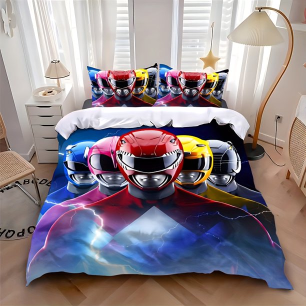 Cool Hot Anime Power R-Rangers: D-Dino FuryS Printed Pattern Suitable Suitable for Home Bedrooms Guest Rooms