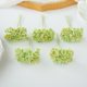 thumbnail image 1 of Xiao Hua Paquete de 5 ramos - Ramo artificial verde, 11 x 7 cm, con tallos de plástico suaves y flexibles, aspecto natural, perfecto para decoración de fiestas y decoración de casas de campo., 1 of 3