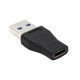 thumbnail image 1 of tipo-c hembra a usb un conector de convertidor adaptador de carga macho negro, 1 of 5