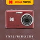thumbnail image 2 of Cámara digital KODAK PIXPRO FZ45 Friendly Zoom Red con funda de 128 GB, 2 of 8