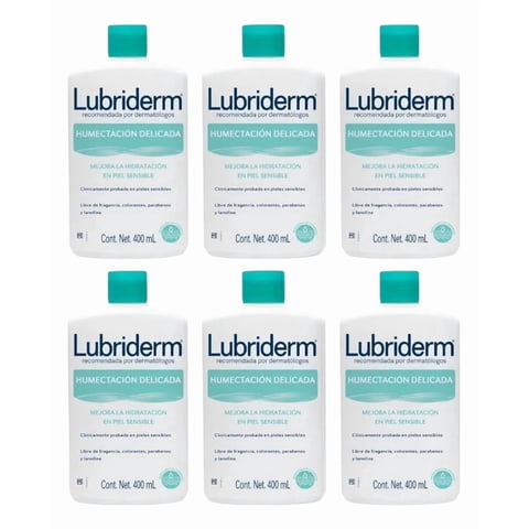Lubriderm - Pack Humectacion Delicada 400 Ml X6
