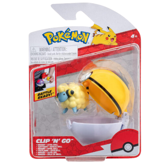Pokemon Clip´N´Go Figura Mareep + Pokebola