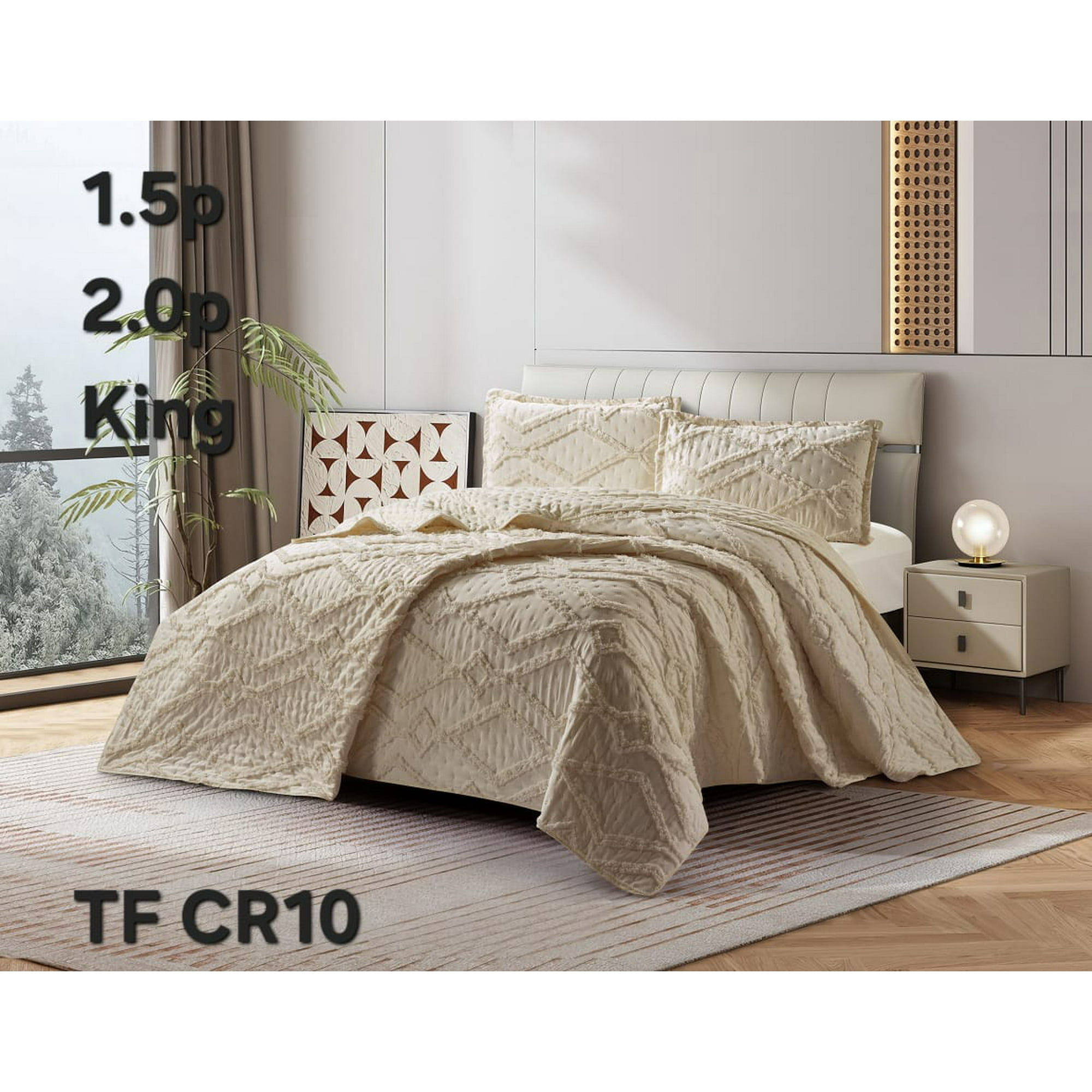 Aladdins Shop - Cobertor De Verano 2 Plazas Plumon Ligero Polialgodón Diseño Beige