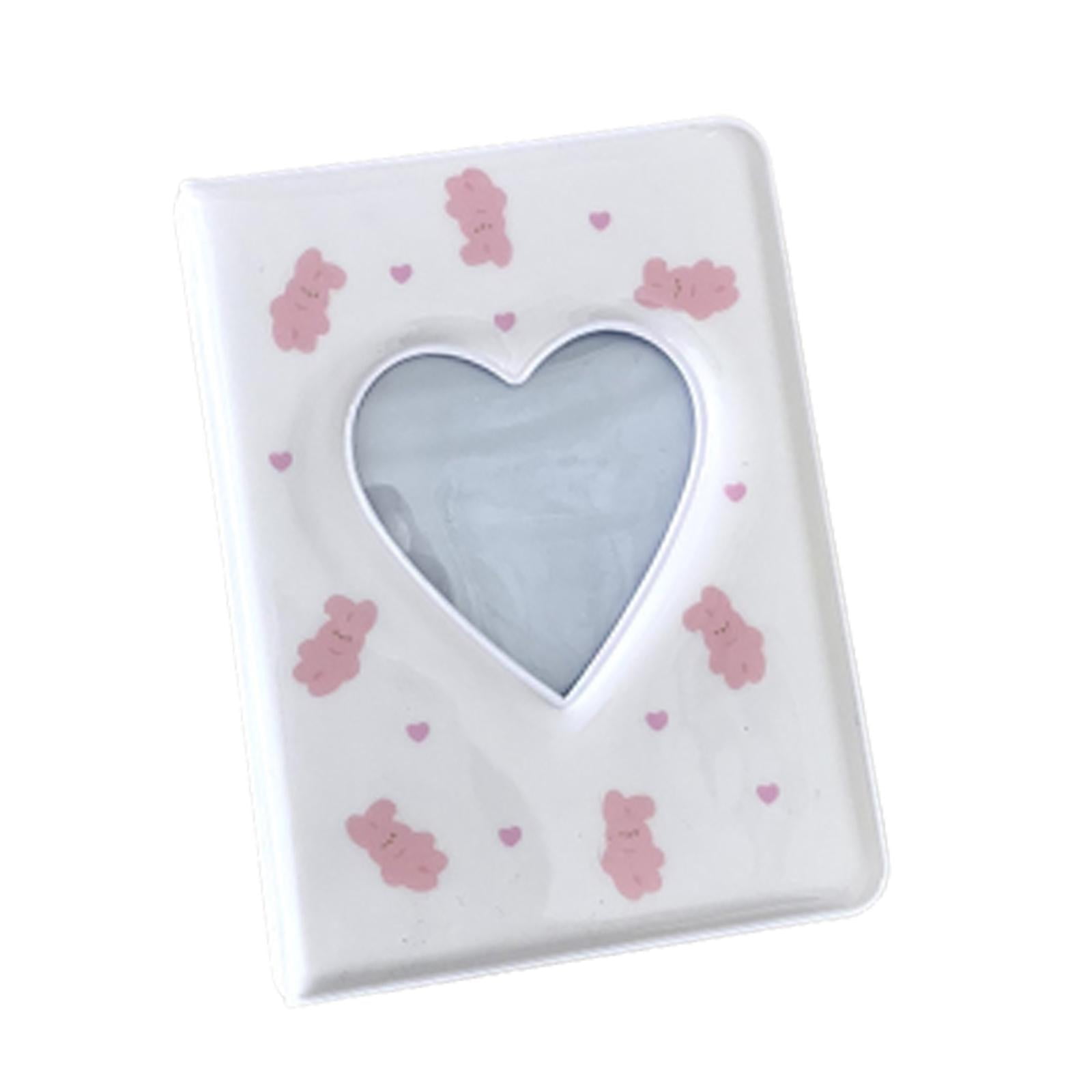 Bothyi - Mini Álbum De Fotos De 3 Pulgadas, Fundas Para Tarjetas Fotográficas, 20 Hojas, 40 Bolsillos Para Cumpleaños, Conejo Rosa