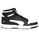 thumbnail image 3 of Zapatilla PUMA REBOUND LAYUP de piel sintética en blanco y negro para hombre, 3 of 8